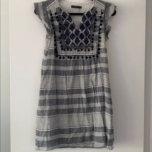 THML Embroidered Pom Pom dress w/pockets